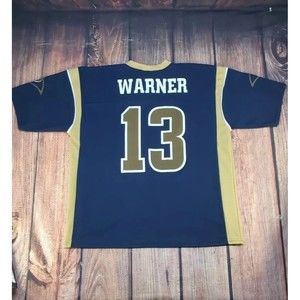 Vintage Logo Athletic Kurt Warner St Louis Rams Men's Replica NFL Jersey Size XL
